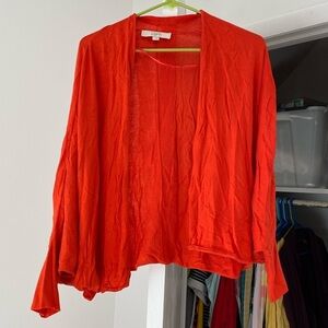 Orange Loft Cardigan